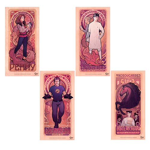 Dr. Horrible's Sing-Along Blog Art Nouveau Poster Set